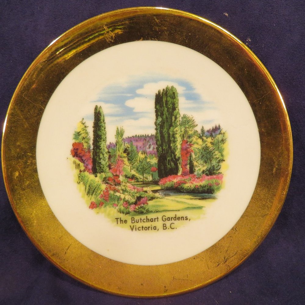 Butchart Gardens Collectible Plate Ceramic 6.75" Dia. (177C)